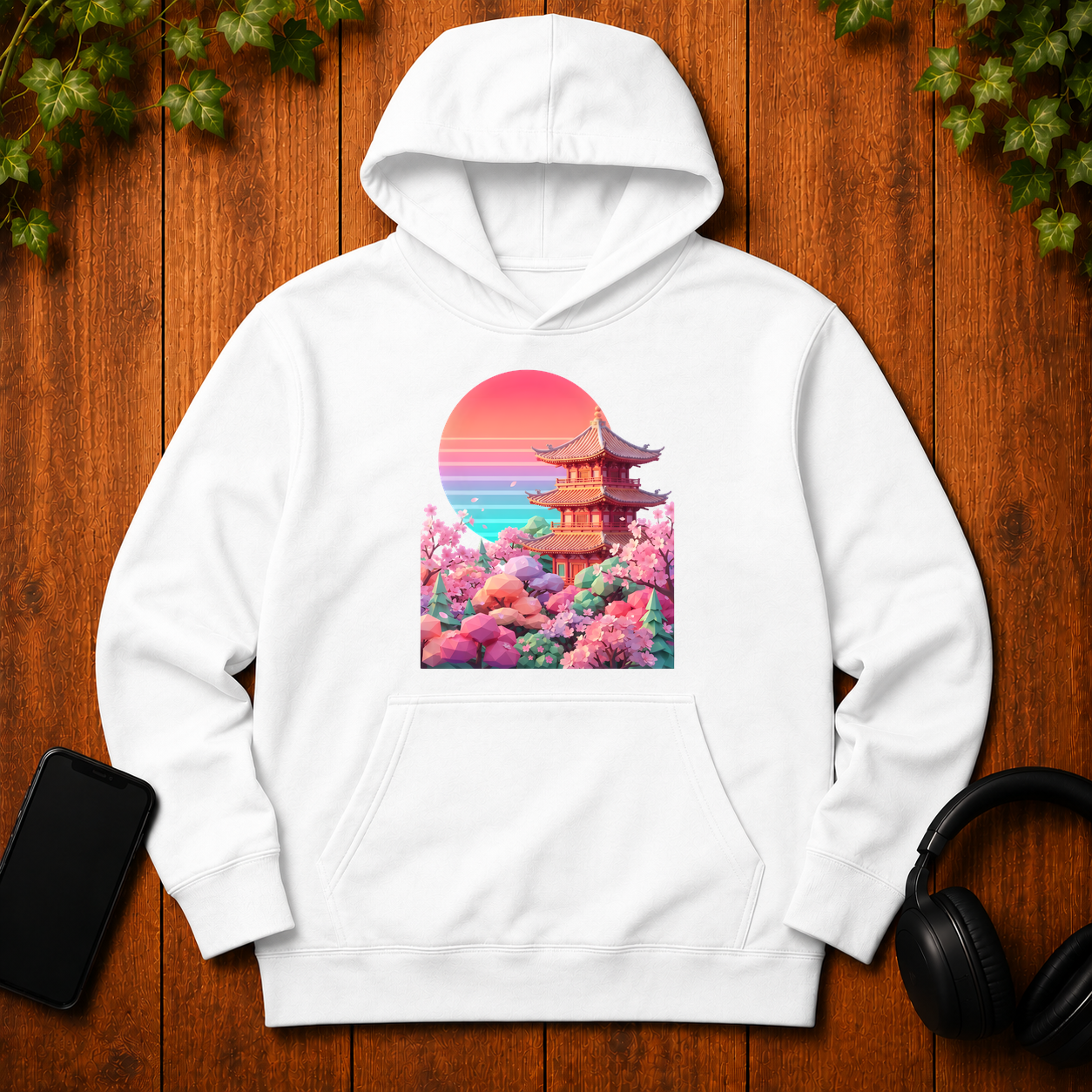 Low Poly Blossom - Hoodie