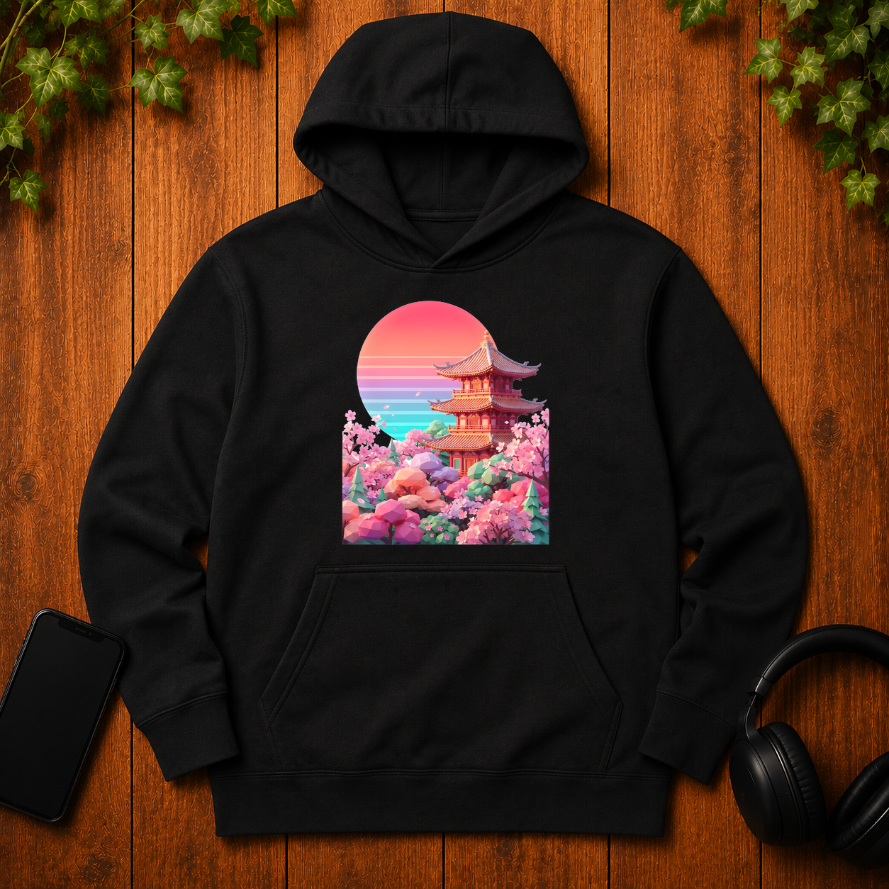 Low Poly Blossom - Hoodie