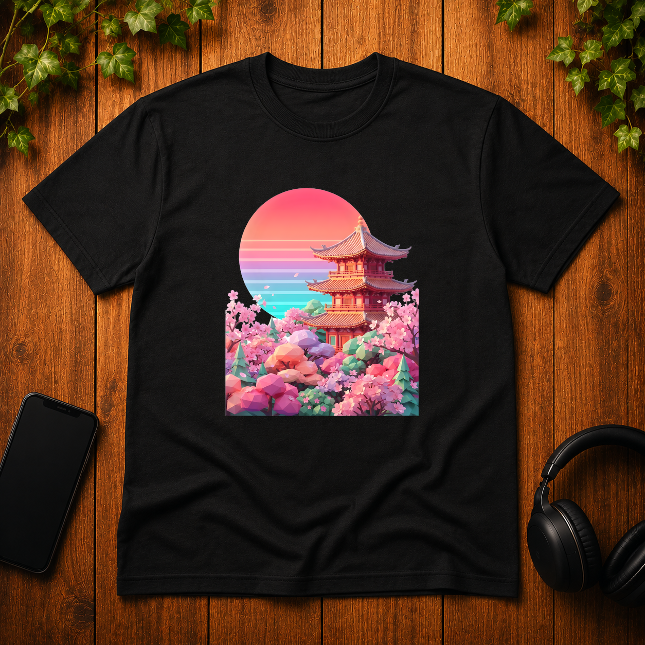 Low Poly Blossom - T-Shirt